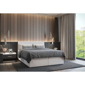 Expedo Čalouněná postel boxspring LAND + topper, 160x200, enjoy 1