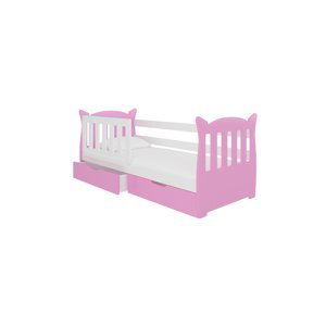 Expedo Dětská postel PENA, 160x75, růžová