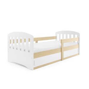 Expedo Dětská postel CLASA + matrace, 80x160, bílá/borovice