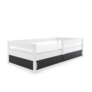 Expedo Dětská postel POGO + matrace, 80x160, bílá/černá