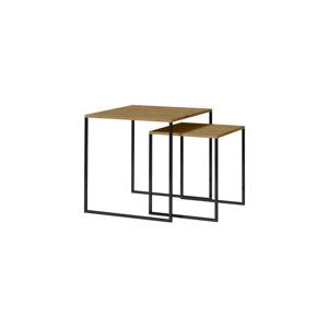 Expedo Konferenční stolek CELINE, 60x60x60, dub artisan/černá