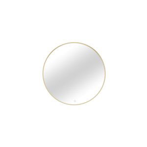 Expedo Zrcadlo s osvětlením BINIE A, 60x60, zlatá