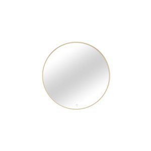 Expedo Zrcadlo s osvětlením BINIE A, 80x80, zlatá