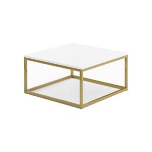 Expedo Konferenční stolek TEMU, 65x33x65, zlatá/bílá