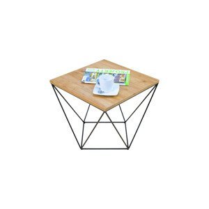 Expedo Konferenční stolek DAMA, 50x45x50, černá/dub artisan