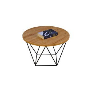 Expedo Konferenční stolek LIAN, 55x37x55, černá/dub artisan