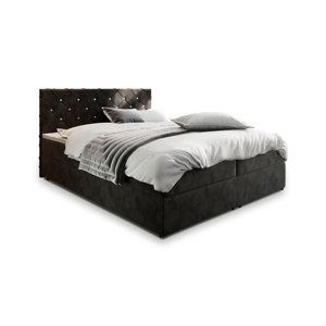 Expedo Čalouněná postel boxspring IRANA, 140x200,  magic velvet 2219