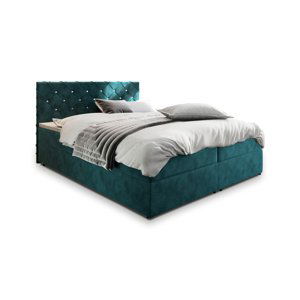 Expedo Čalouněná postel boxspring IRANA, 160x200,  magic velvet 2221