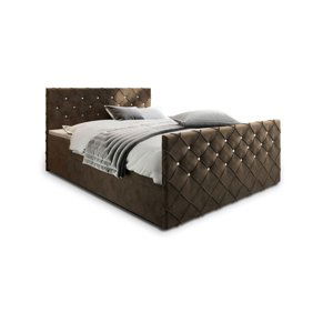 Expedo Čalouněná postel boxspring MINDY, 160x200,  magic velvet 2205