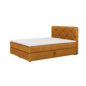 Expedo Čalouněná postel boxspring SCARLETT + topper, 180x200, itaka 33