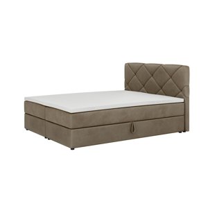 Expedo Čalouněná postel boxspring SCARLETT + topper, 140x200, itaka 48