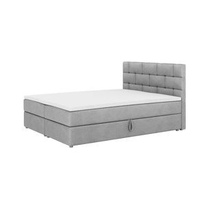 Expedo Čalouněná postel boxspring BETANIA + topper, 140x200, itaka 50