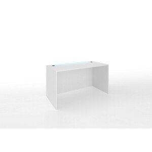 Expedo Počítačový herní stůl ONE A2 s LED, 120x72x60, bílá