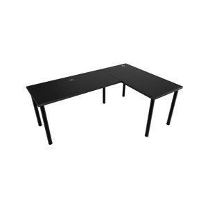 Expedo Počítačový rohový stůl LOOK N, 160/110x73-76x50, černá, pravý