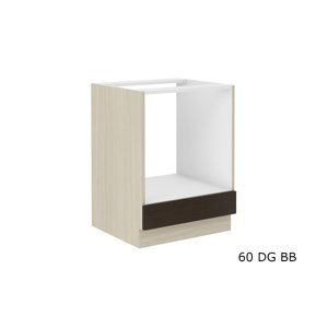 Expedo Kuchyňská skříňka vestavná AVIGNON 60 DG BB, 60x82x52, dub ferrara/legno tmavé