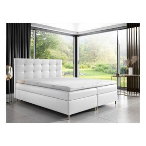 Expedo Čalouněná postel boxspring MARIANA + topper, 160x200, madryt 920