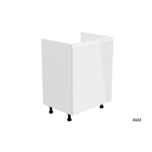 Expedo Kuchyňská skříňka dřezová YARD D60Z, 60x82x47, bílá/šedá lesk