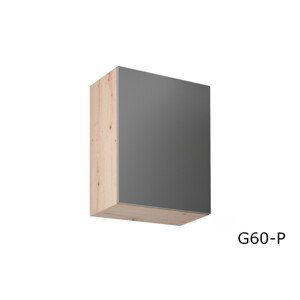 Expedo Kuchyňská skříňka horní úzká GLENA G60P, 60x72x32, dub artisan/šedá, pravá