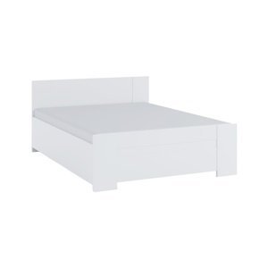 Expedo Manželská postel BONY + rošt, 160x200, bílá + sendvičová matrace MORAVIA 16 cm