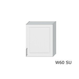 Expedo Kuchyňská skříňka horní s odkapávačem OREIRO W60 SU, 60x72x28,8, popel/bílá lesk