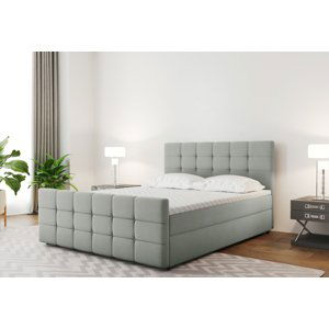 Expedo VÝPRODEJ Čalouněná postel boxspring MARENA + topper, 160x200, Jasmine 34