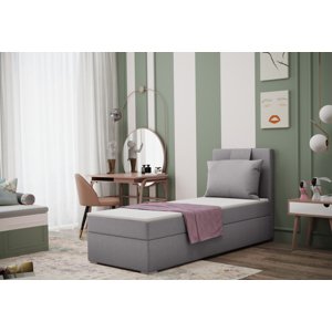 Expedo Čalouňěná postel boxspring MIRANDA + topper, 80x200, soro 90, levá