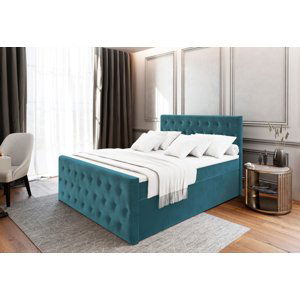 Expedo Čalouněná postel boxspring FENDI, 160x200, casablanca 13