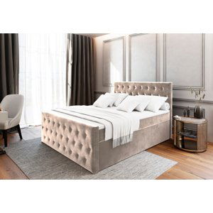 Expedo Čalouněná postel boxspring FENDI, 180x200, casablanca 4