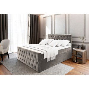 Expedo Čalouněná postel boxspring FENDI, 180x200, casablanca 14 + topper