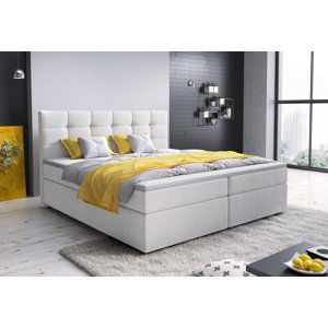 Expedo Čalouněná postel boxspring GLOSE, 140x200, cosmic 10 + topper