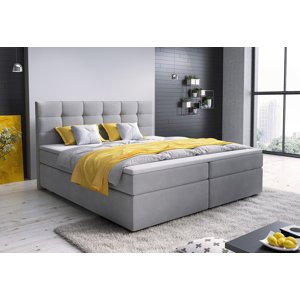 Expedo Čalouněná postel boxspring GLOSE, 140x200, cosmic 160 + topper