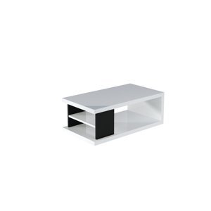 Expedo Konferenční stolek KELLY, 110x60x41, bílá/černá mat