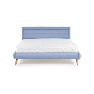 Expedo Čalouněná postel RUBIKON, 160x200, modrá + rošt