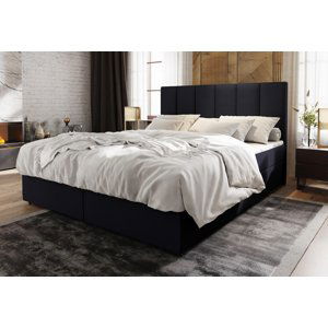 Expedo Čalouněná postel boxspring KARDI, 160x200, soft 11 + topper