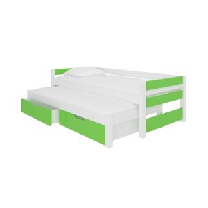 Expedo Dětská postel SAGA, 200x90, zelená