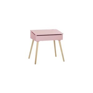 Expedo Dětský stolek BANCO, 63,5x62,5x45,5, růžová/hnědá