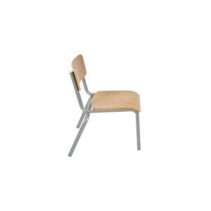 Expedo Dětská židlička SCHULE, 34x50x33, šedá