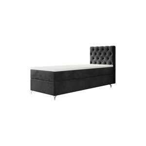 Expedo Čalouněná postel boxspring FESTER, 90x200, Monolith 97, levá