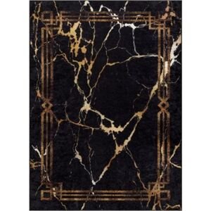 Kusový koberec Miro 51333.801 Marble black / gold