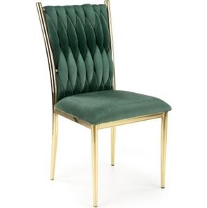 Tmavě zelená jídelní židle K436