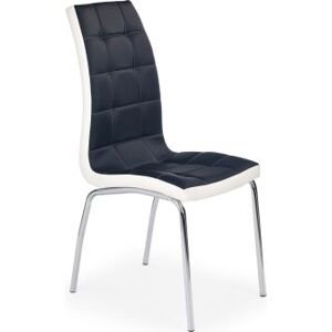Jídelní židle K186 černá/bílá