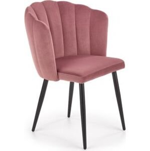 Růžová jídelní židle K386