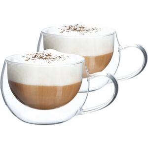 Termo sklenice HOTCOOL Cappuccino 280 ml set 2 ks