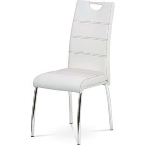 Bílá jídelní židle HC-484 WT