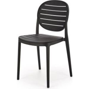 Plastová stohovatelná židle K529 černá