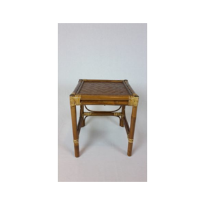 Ratanový stolek hranatý - tmavý ratanový stolek malý