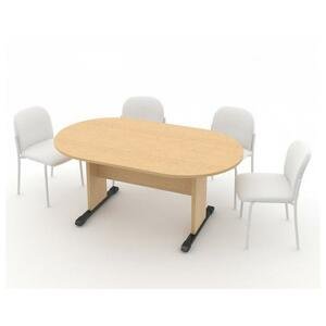 Jednací stůl - oválný 170 cm Buk
