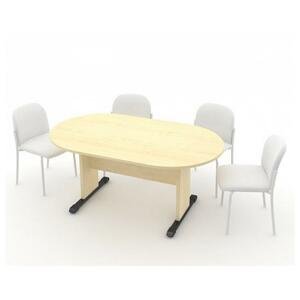 Jednací stůl - oválný 170 cm Javor