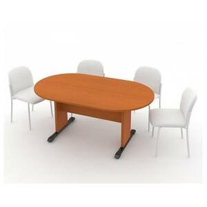 Jednací stůl - oválný 170 cm Třešeň