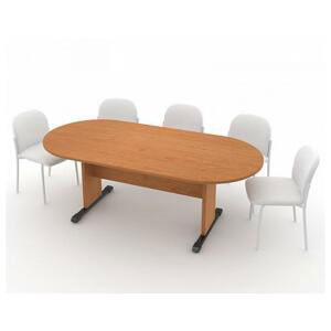 Jednací stůl - oválný 210 cm Olše